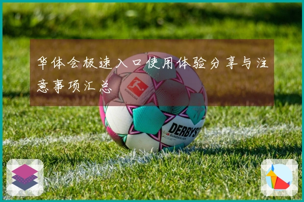 华体会极速入口使用体验分享与注意事项汇总